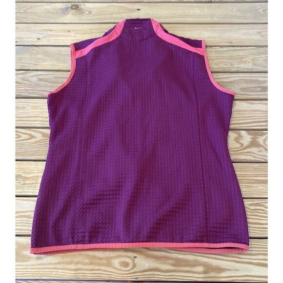 Nike Golf Full Zip Vest Size Large Women’s Pink - Picture 2 of 7